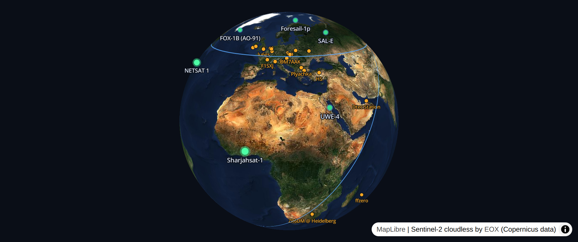 Show HN: A satellite control room from 100% open data, self-hosted in Europe